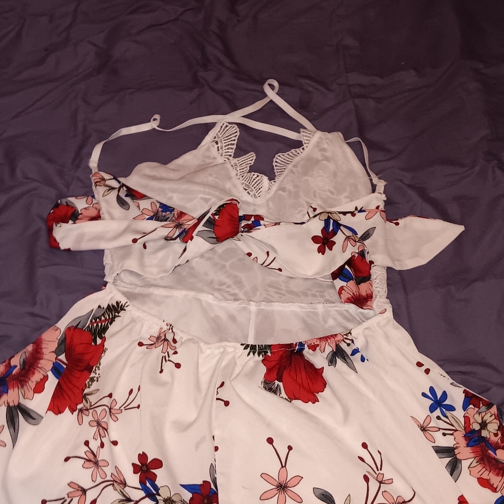 Backless romper from shein